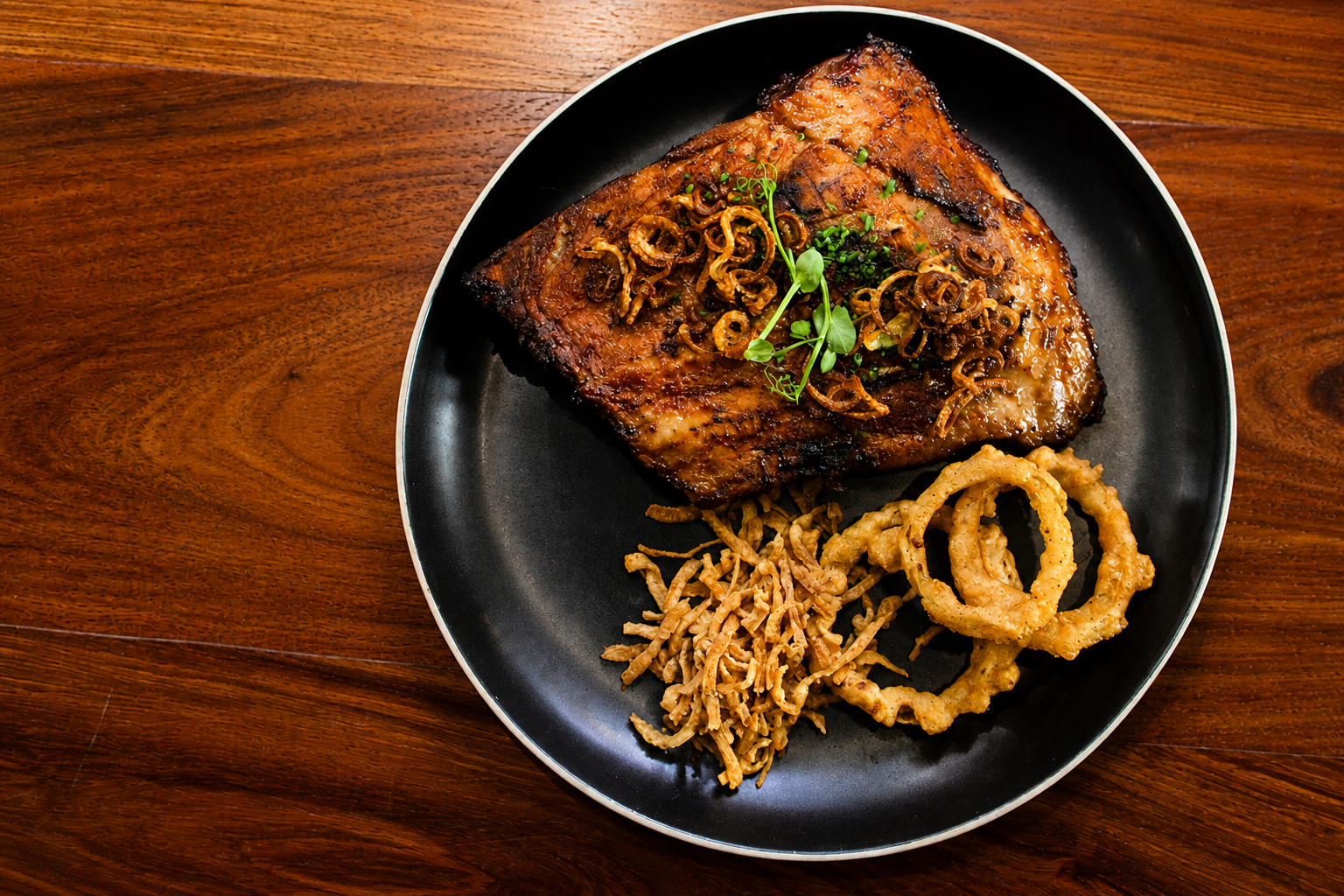 Signature steak dish